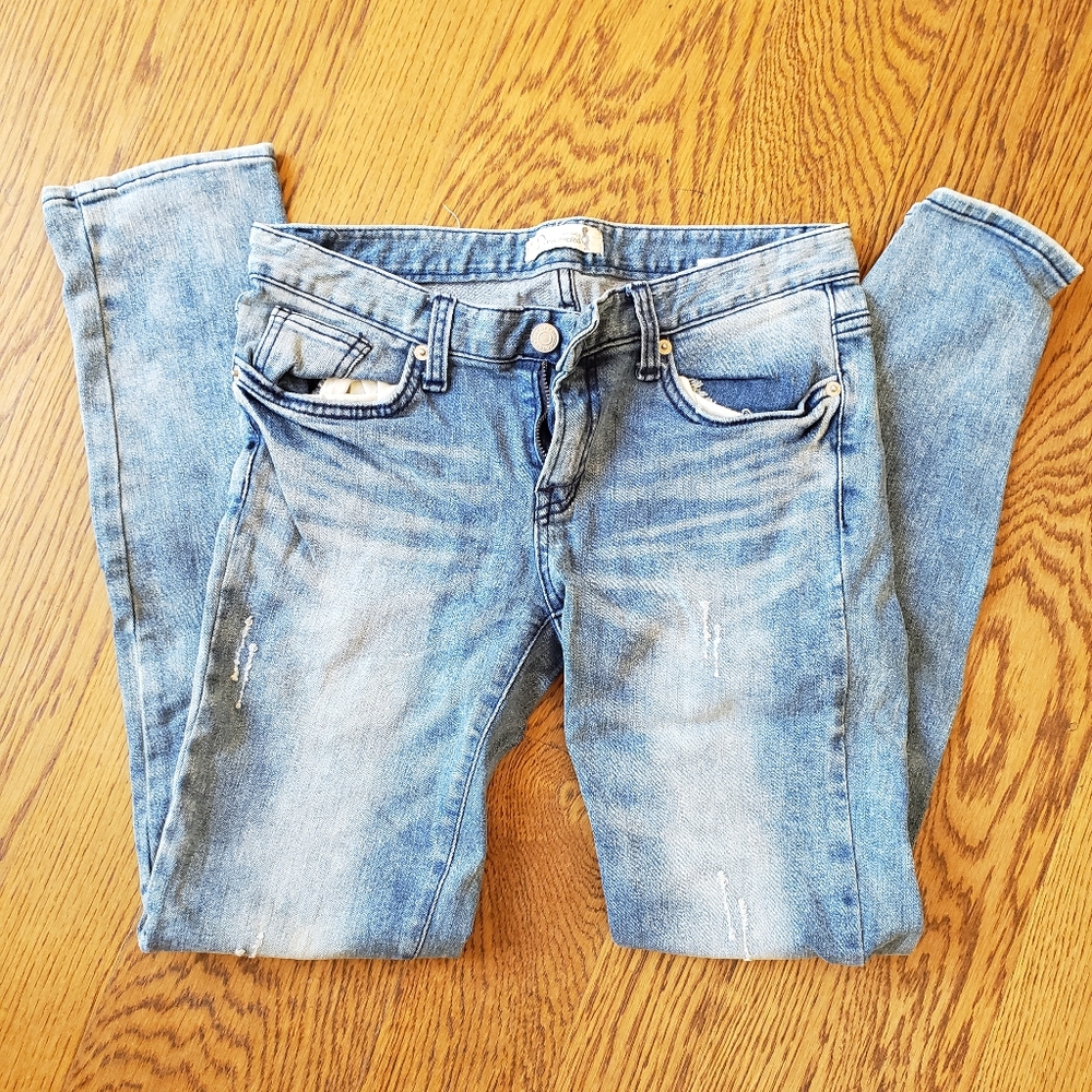 Blue Straight Jeans Korea